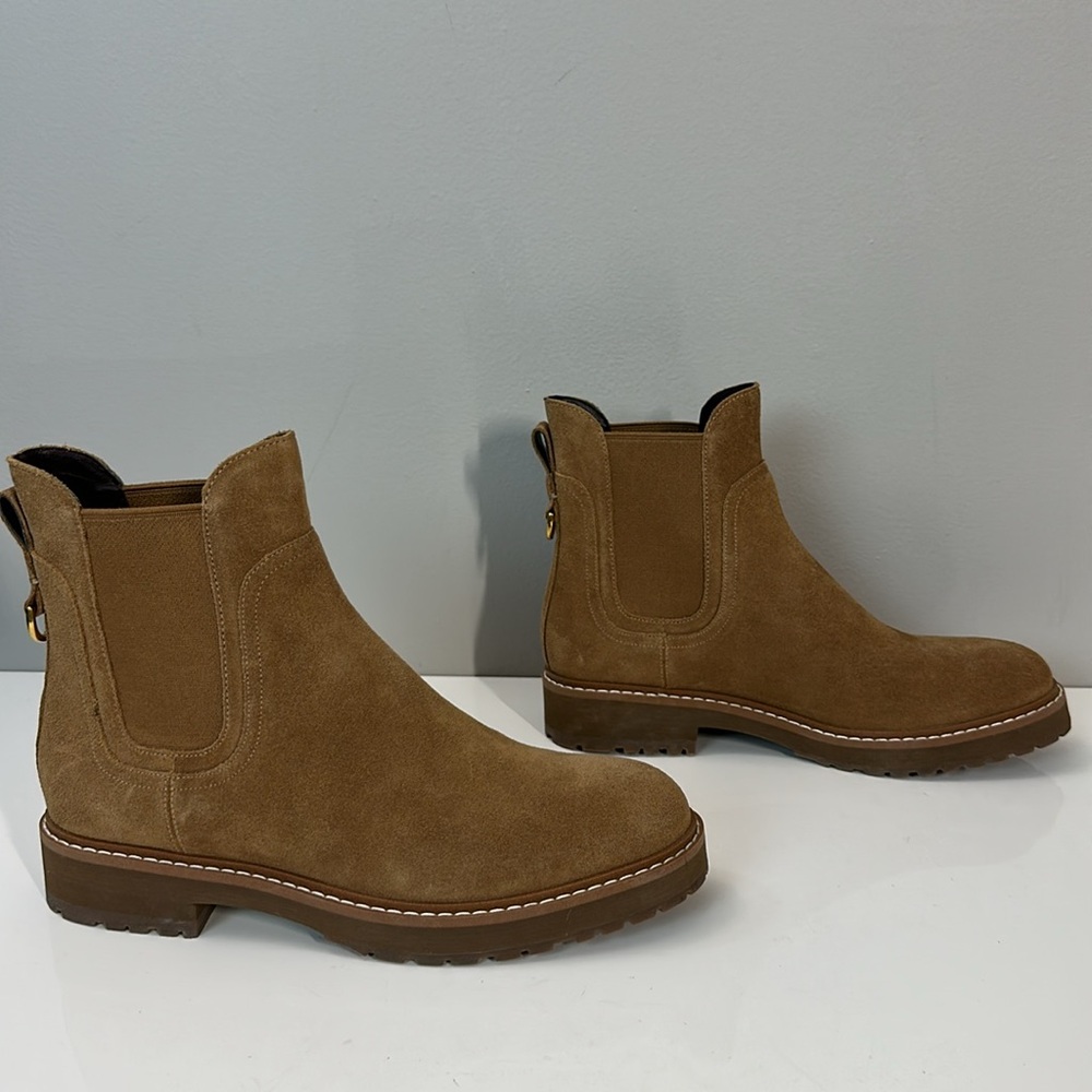 Cole Haan Greenwich Suede Waterproof Ankle Boots Size 8.5 - Picture 2 of 15